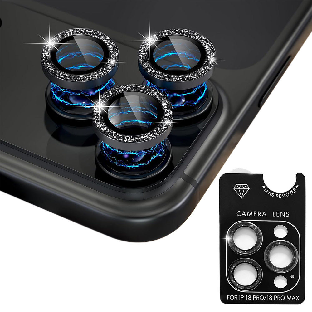 Glitter Camera Lens Film Multi Color Available for Smartphone-Black