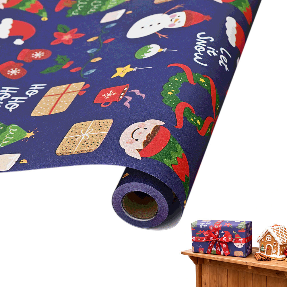 Christmas Wrapping Paper for Gift Wrap Party Decor and DIY Crafts