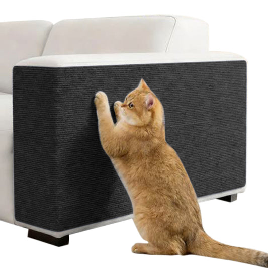 Strong Self-Adhesive Cat-Scratch Protector Furniture Guard Sticker for Sofa Wall Door-Black