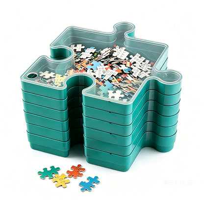 6 Layer Puzzle Storage Organizer Box Stackable Sorting Trays for 1000 Pieces