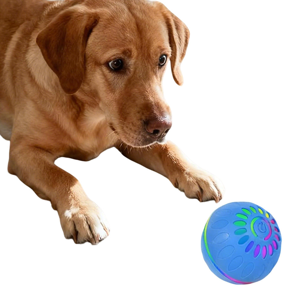 Interactive Dog Ball Toy Smart Moving Bouncing Dog Ball with LED Lights for Dogs Puppies