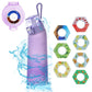 700ML Scent Water Bottle Leak Proof Sport Water Cup with 7 Fragrance Rings