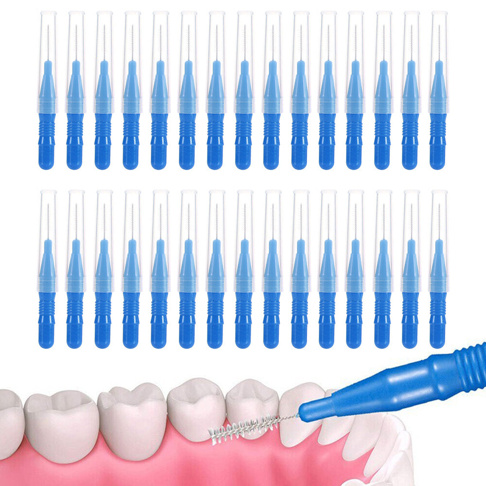 30 Pack Mini Cleaning Brushes for Braces Teeth Lashes and Brows