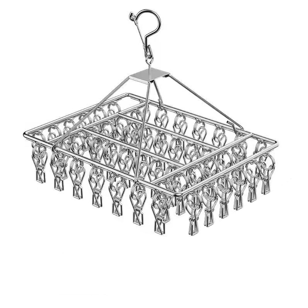 30-50 Pegs Stainless Steel Laundry Sock Underwear Clothes Dryer Rack Hanger