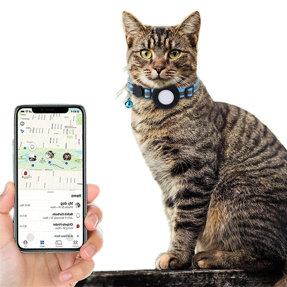 For Tracking Pet Collar Case Compatible with Apple Airtag Adjustable Cat Dog Collar