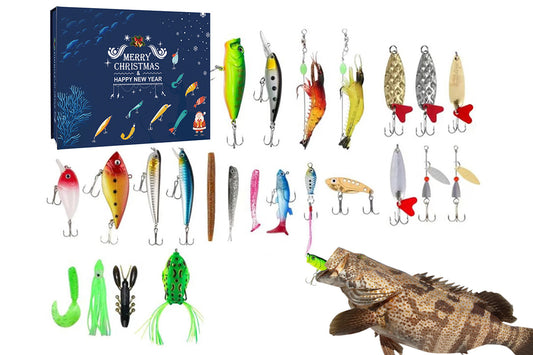 Fishing Advent Calendar Christmas Countdown Calendar Fishing Tackle Lures Gifts