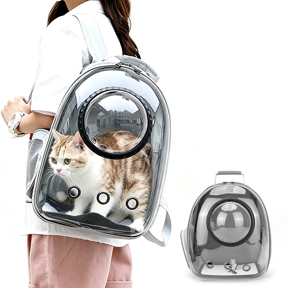 Space Capsule Pet Carrier Backpack with Clear Window for Cats and Dogs