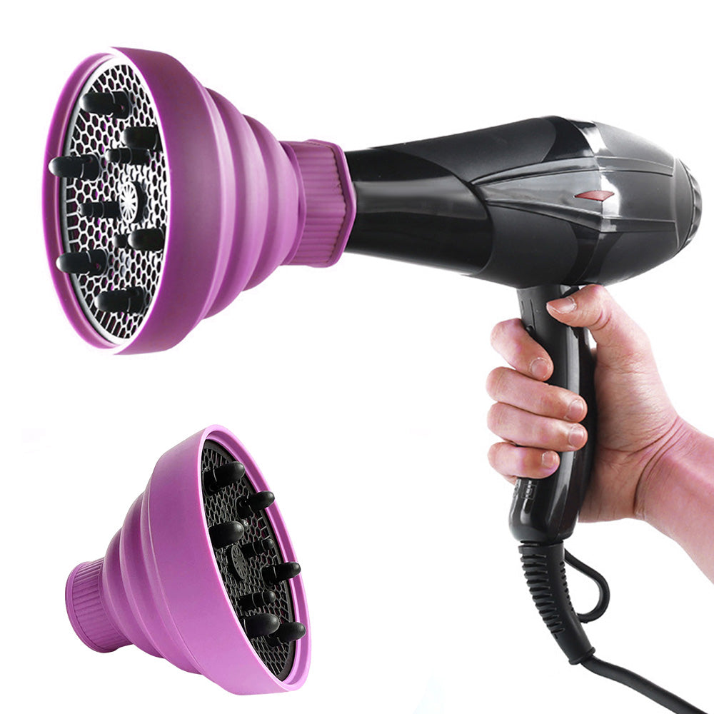 Foldable Silicone Hair Dryer Diffuser for Universal 4 to 5cm Nozzles