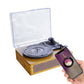 Portable Retro Bluetooth Vintage Vinyl Record Player with Speakers