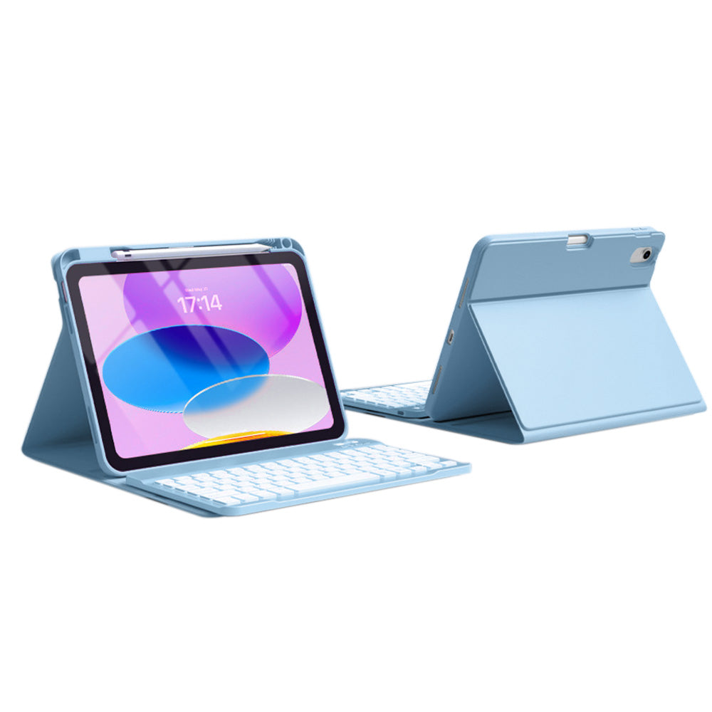 Bluetooth Keyboard Case for iPad 11th 10th Gen A16 Backlit Cover
