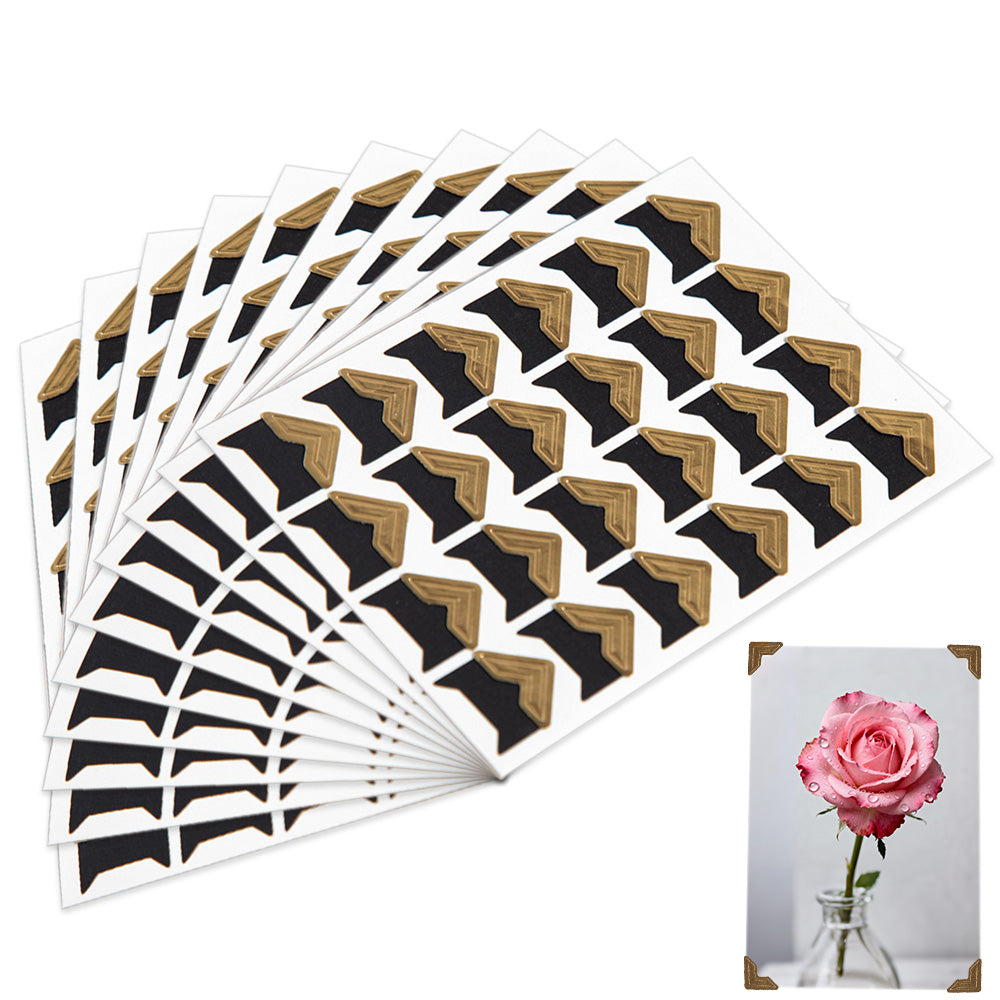 240 PCS Self Adhesive Photo Corners Photo Mounting Stickers for Album Scrapbook DIY Crafts
