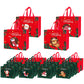 24Pcs Nonwoven Christmas and Halloween Handled Gift Shopping Bags