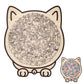 135 Pieces Colored Cat Shaped Wooden Jigsaw Puzzle With Stand For Cat Lovers