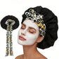 Satin Bonnet for Sleeping Double Layer Sleep Hair Bonnets Caps for Curly Braid Hair