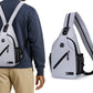 Travel Crossbody Chest Bag for Men and Women Adjustable Sling Backpack