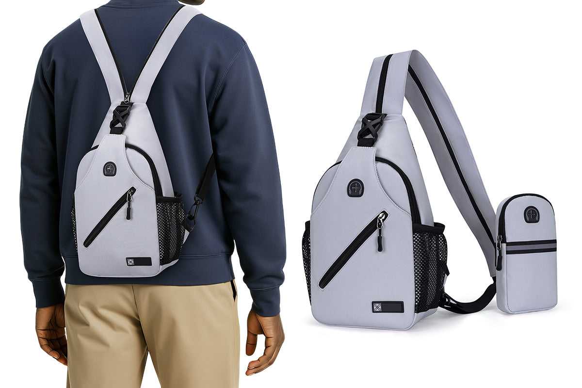 Travel Crossbody Chest Bag for Men and Women Adjustable Sling Backpack