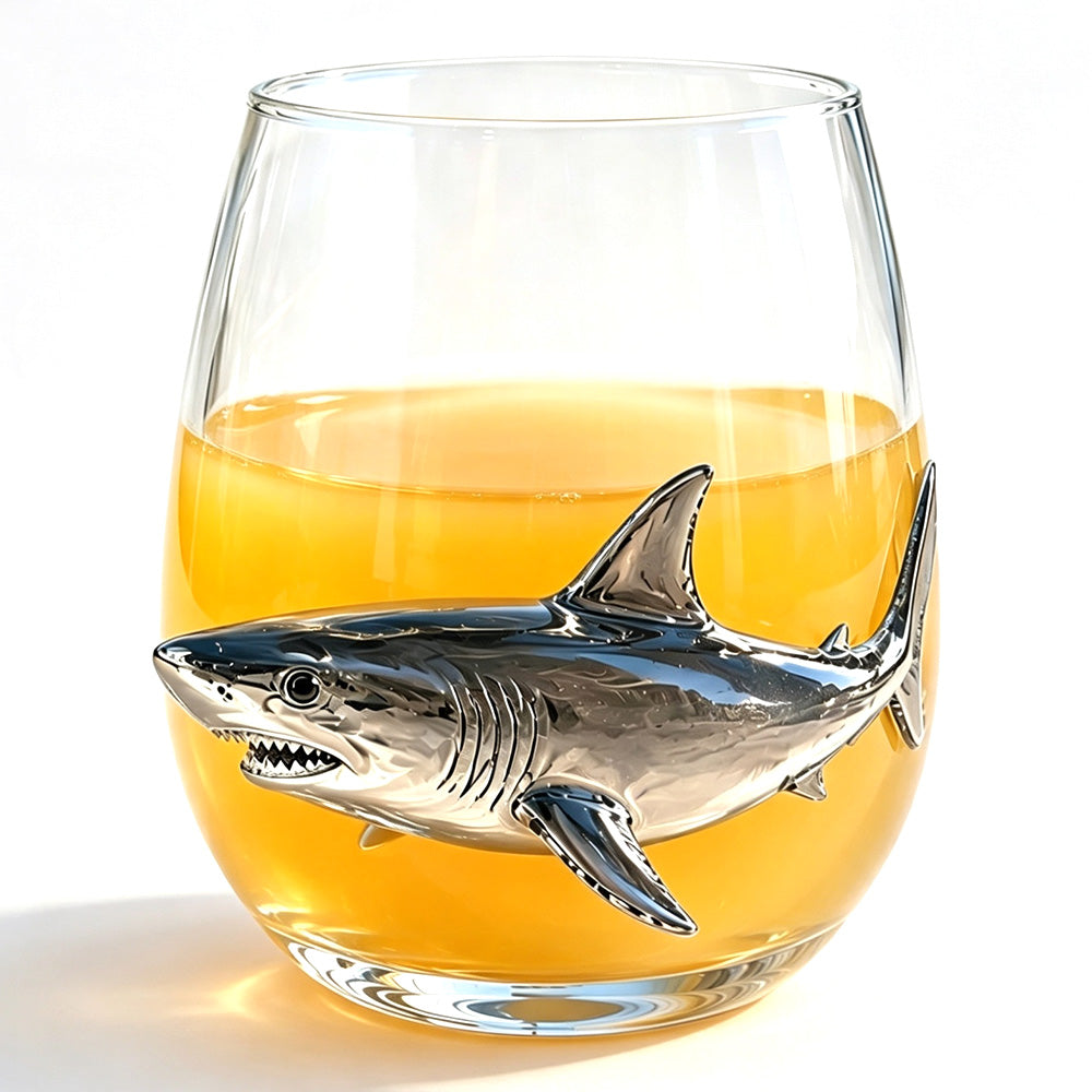 Handcrafted Marine Animal Glass Cup 350ml Unique Sea Creature Glass for Bar Home