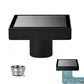 Square Shower Drain with Filter Detachable Stainless Steel Floor Drain for Bathroom Balcony