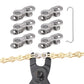 6 Pairs Speed Bike Chain Master Links with 1 Hook Bike Chain Connectors for Mountain Road Bike