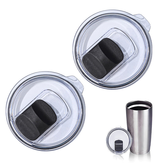 2 PCS Replacement Lids for Tumbler Transparent Cup Lids for Coffee Mug Travel Cup