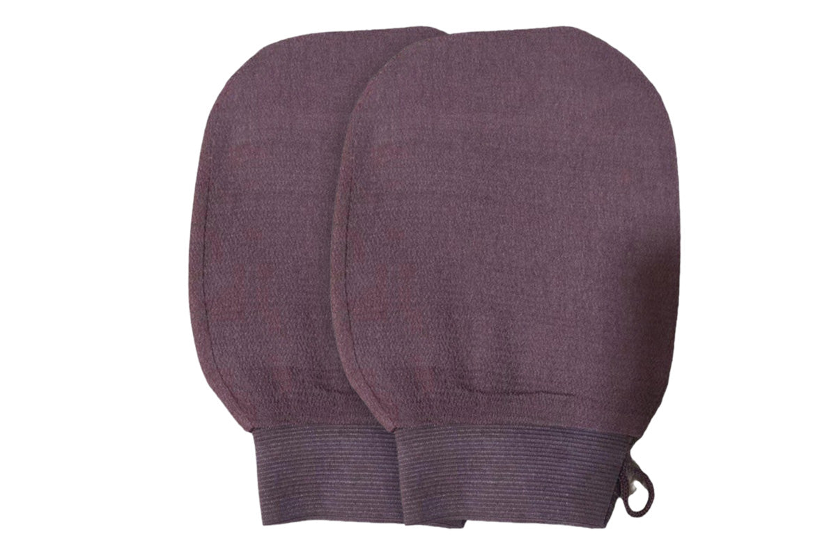2Pcs 100% Viscose Exfoliating Gloves Moroccan Body Scrub Bath Wash Mitts