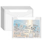 20Pcs Clear Horizontal Snap File Bags in C6 A5 A4 Sizes for Office