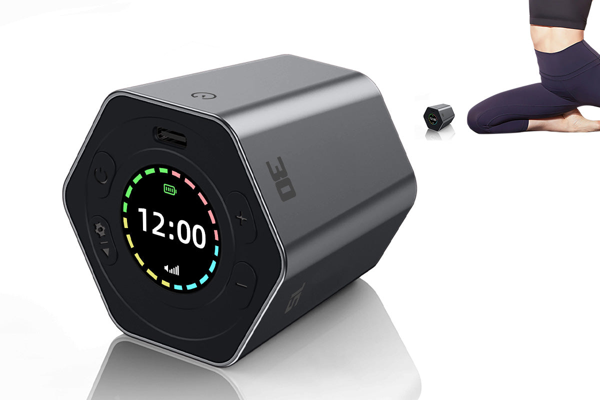 Cube Timer Visual Focus Rotating Timer with Vibration Adjustable Volume Custom Countdown
