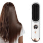 Cordless LCD Hair Straightening Brush 2-in-1 Portable Styling Tool for Travel