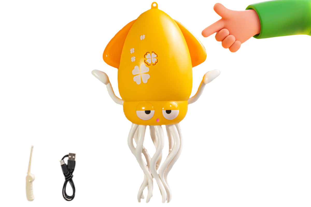 Dancing Octopus Toy Electric Crawling Octopus Tummy Time Toy Dancing Music Squid