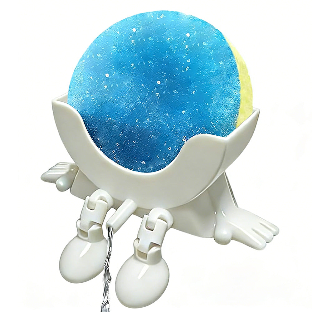 Smiley Face Sponge Holder Sink Drain Rack for Sink Edge