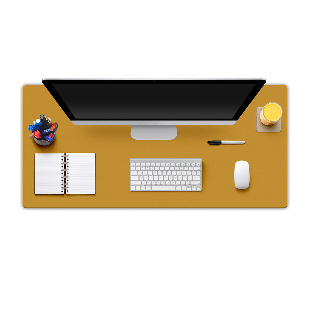 Dual-Sided Leather Desk Pad and Mouse Mat