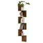 5 Tier Large Zigzag Corner Wall Mounted DVD CD Storage Display Shelf