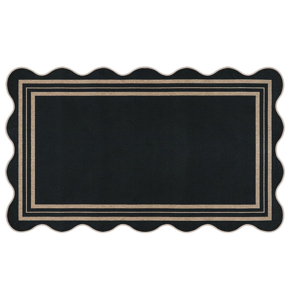 Geometric Crystal Velvet Area Rug Washable Floor Mat for Home-Style 1