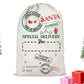 2Pcs Christmas Gift Canvas Bags Santa Sacks Drawstring Christmas Bags