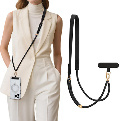 Adjustable Phone Lanyard Crossbody Strap Round Flat Braided for Women Men