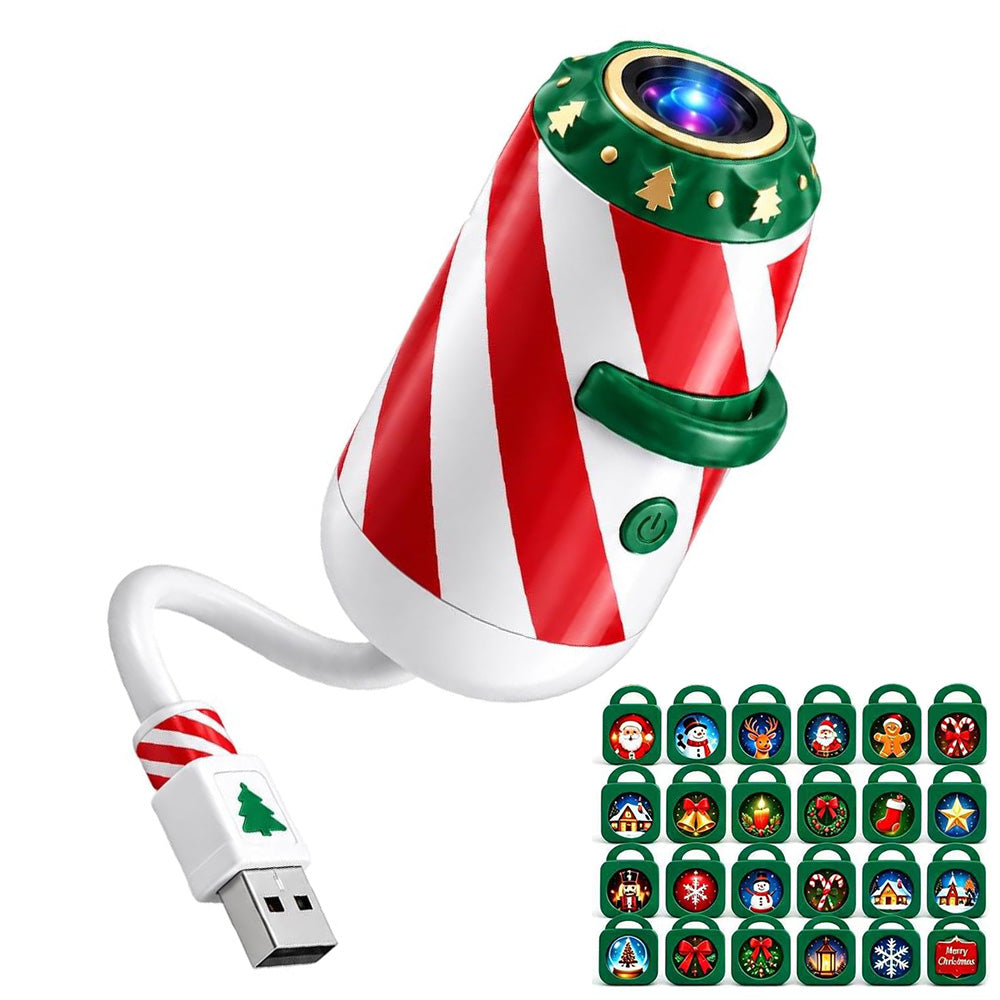 USB Christmas Projection Light with Assorted Lenses for Ceiling Decoration