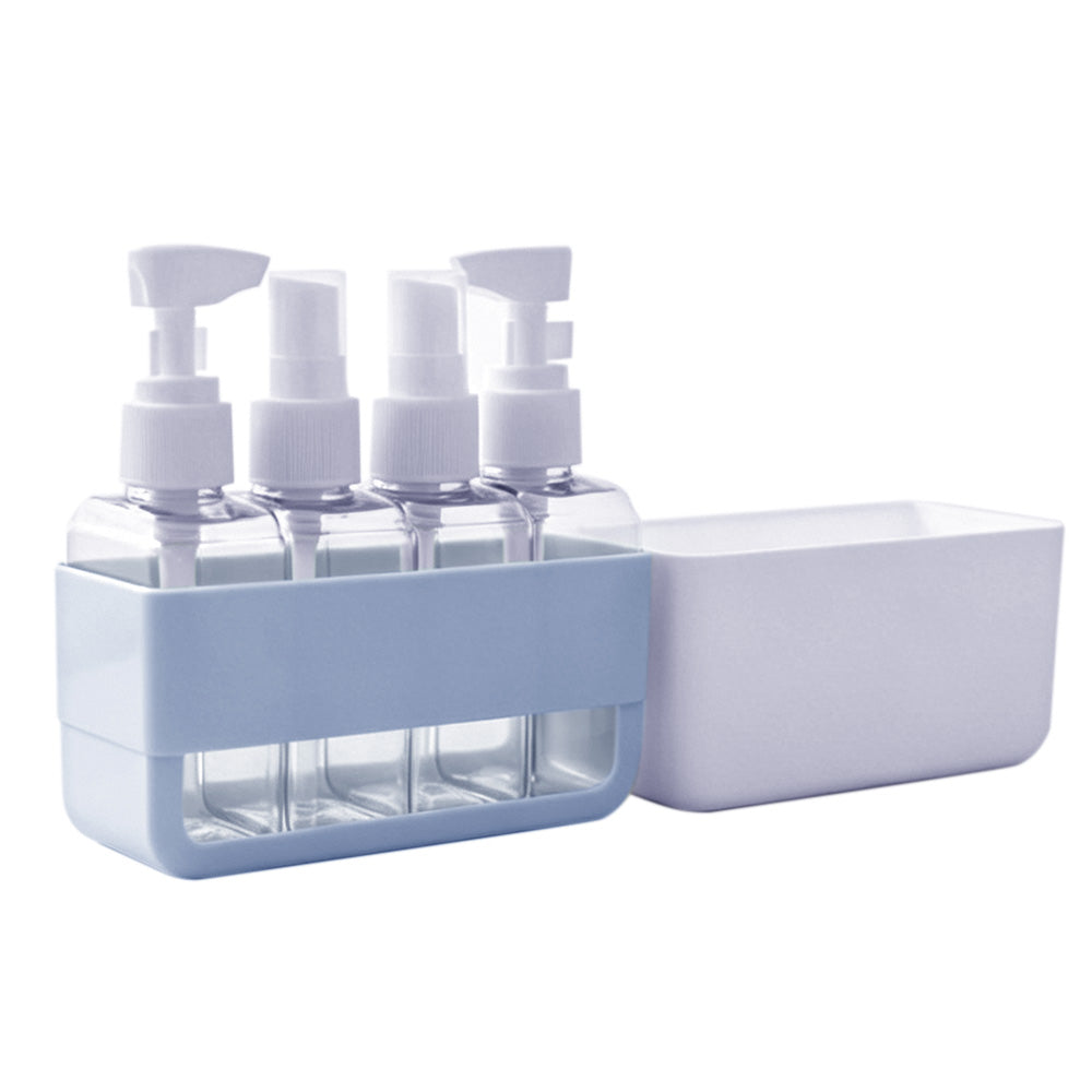 Portable 4-in-1 Travel Bottle Set for Toiletries