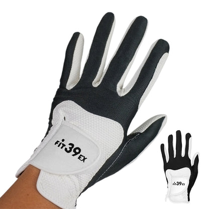Stretch Breathable Washable Golf Glove with Slip Resistant Grip for Men Women-White