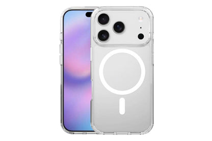 Magnetic MagSafe Phone Case for iPhone 17 Pro Max 17Air Shockproof Matte Protective Cover-Transparent