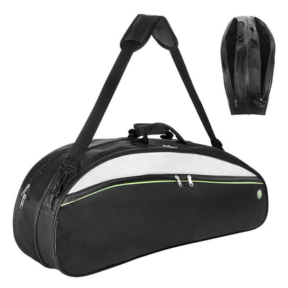 Badminton Bag for 4 to 6 Rackets with Shoe Compartment and Shoulder Strap