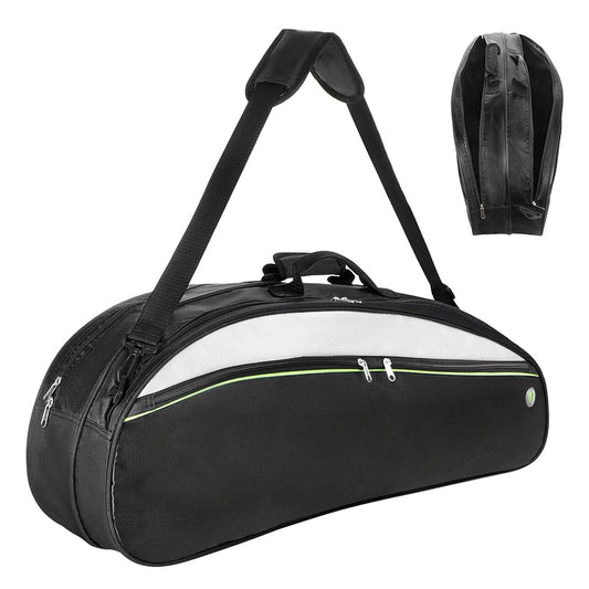 Badminton Bag for 4 to 6 Rackets with Shoe Compartment and Shoulder Strap