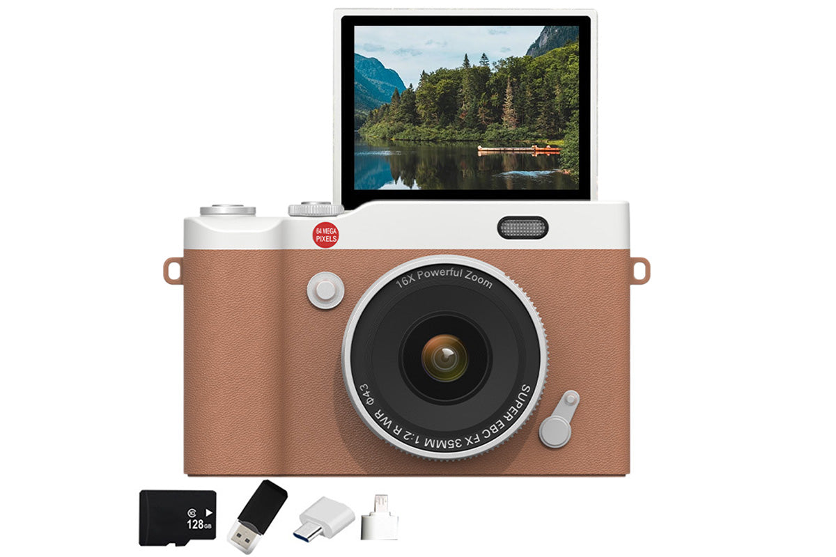 4K Digital Camera for Photography and Vlogging 64MP Compact Autofocus