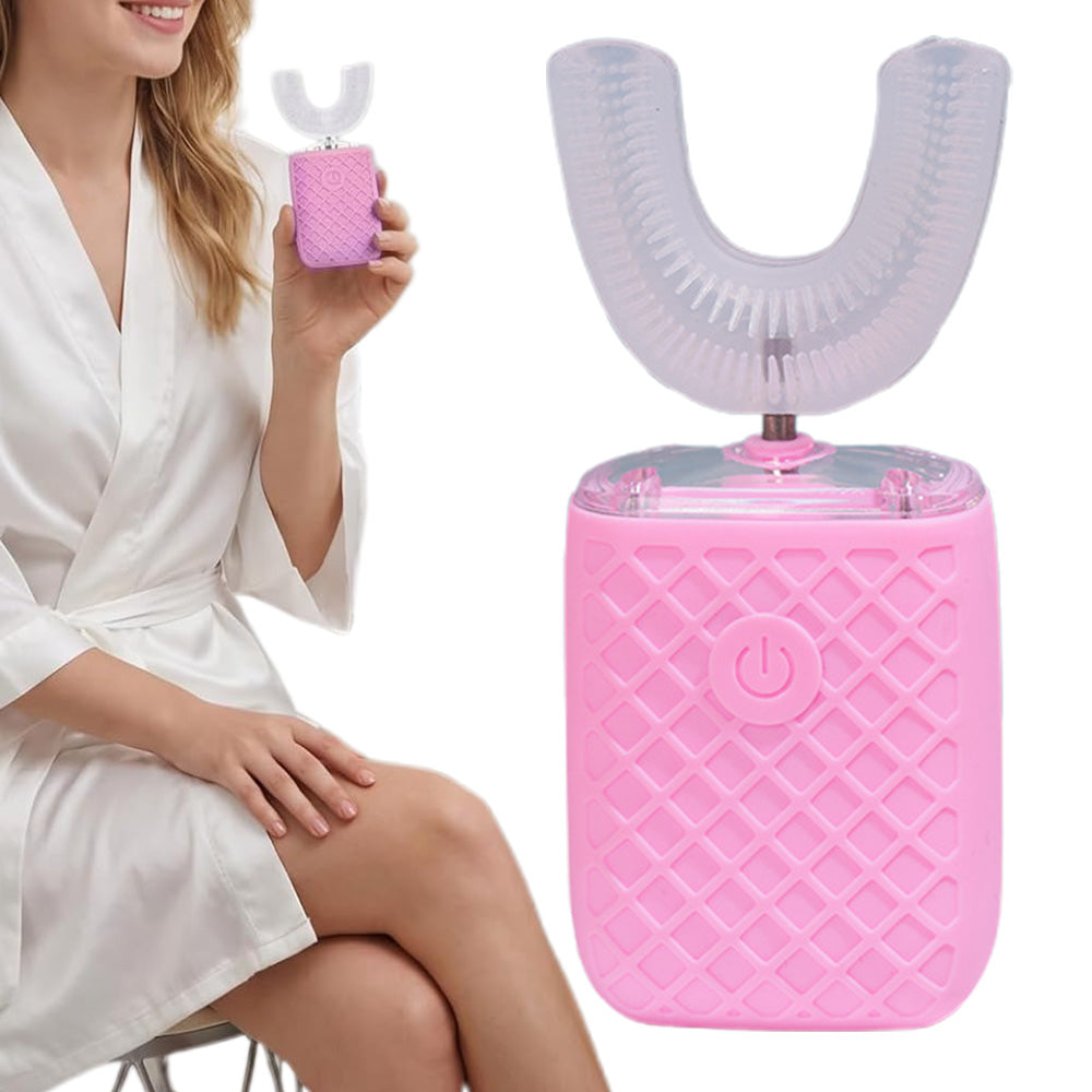 U Shaped Electric Toothbrush 6 Modes Whole Mouth Brush for Adults