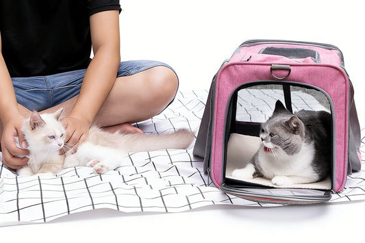 Pet Carrier for Large Cats Washable Dog Carrier Privacy Protection for Travel
