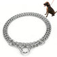 Dog Training Slip Collar Double-Row Chain for Large Dogs