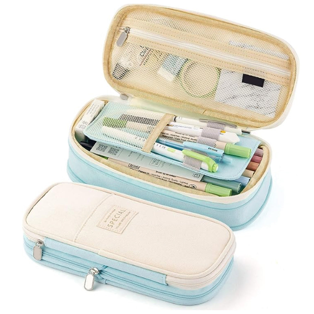 Large Capacity Expandable Zipper Pencil Case