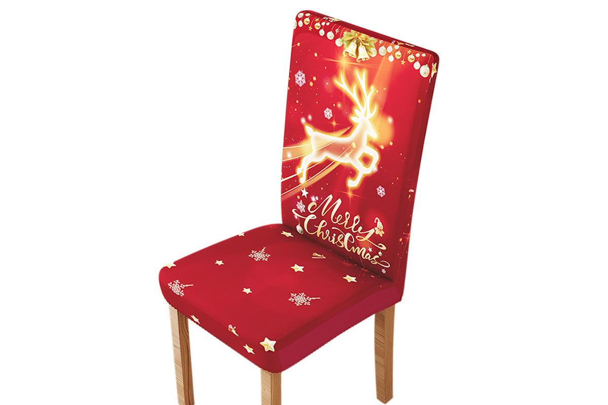 Christmas Chair Cover Slipcover for Dining Chairs for Christmas Parties and Holiday Decor