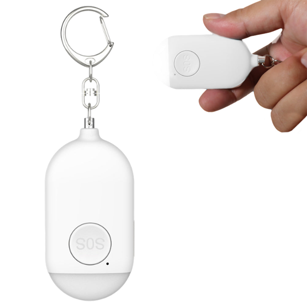 Rechargeable Personal Security Alarm Keychain With LED 130dB Self-Defense Alarm