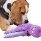 Interactive Plush Squeaky Dog Toy with Crinkle Tentacles for Medium & Large Dogs