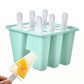 6 Cavity Ice Cream Mould Block Popsicle Molds Ice Lolly Mold With Sticks